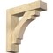 Ekena Millwork Merced Block Rough Sawn Bracket w/ Offset Brace, Douglas Fir, 6"W x 24"D x 24"H BKT0604X24X24MRC05RDF - alternate 1